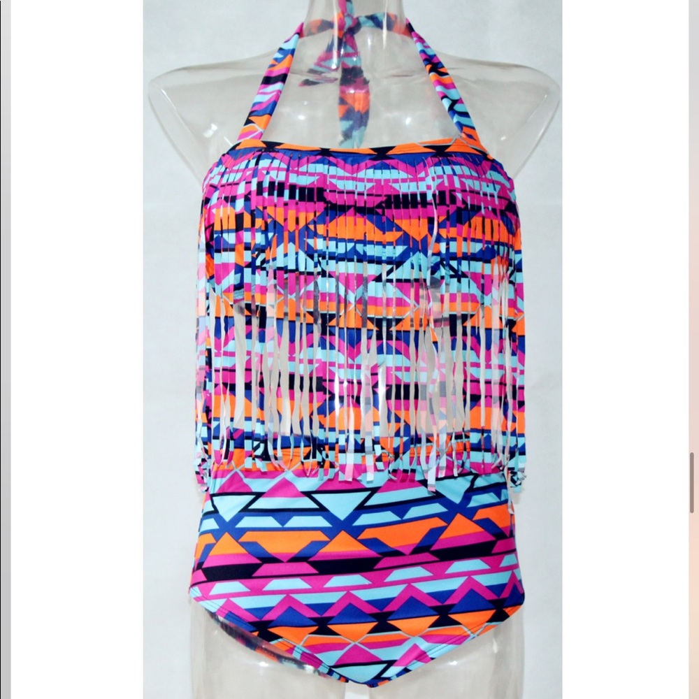 Aztec Fringe Bikini - Picture 2 of 7